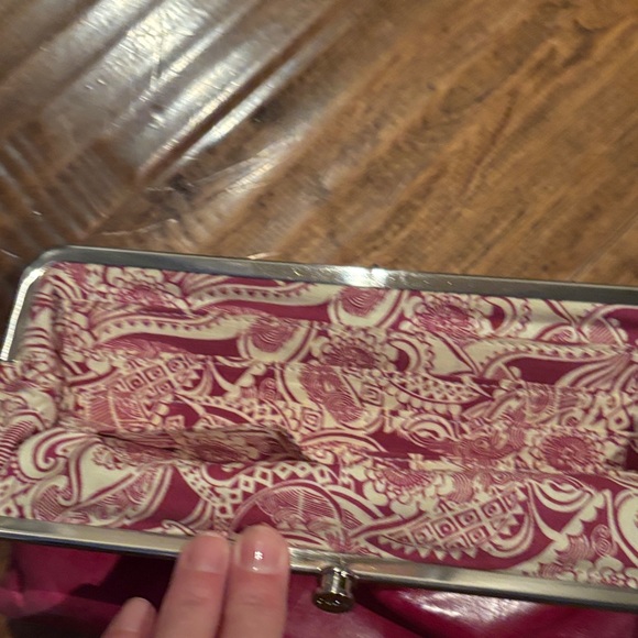 HOBO Red Leather Wristlet - Picture 3 of 4